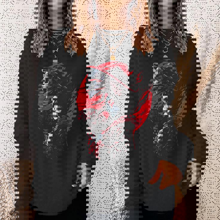 日本の芸者 死神 オタクゴス アニメ アート ファッション 2 スウェットシャツ 彼女への贈り物