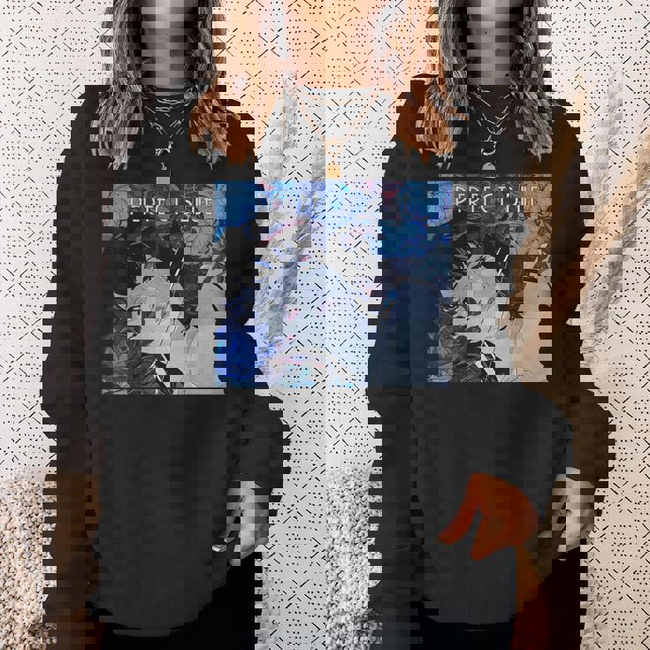 日本アニメ ガール パーフェクトブルー スウェットシャツ 彼女への贈り物