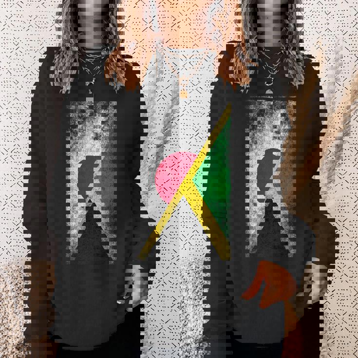 日本ジャマイカの国旗 ジャマイカ。 スウェットシャツ 彼女への贈り物