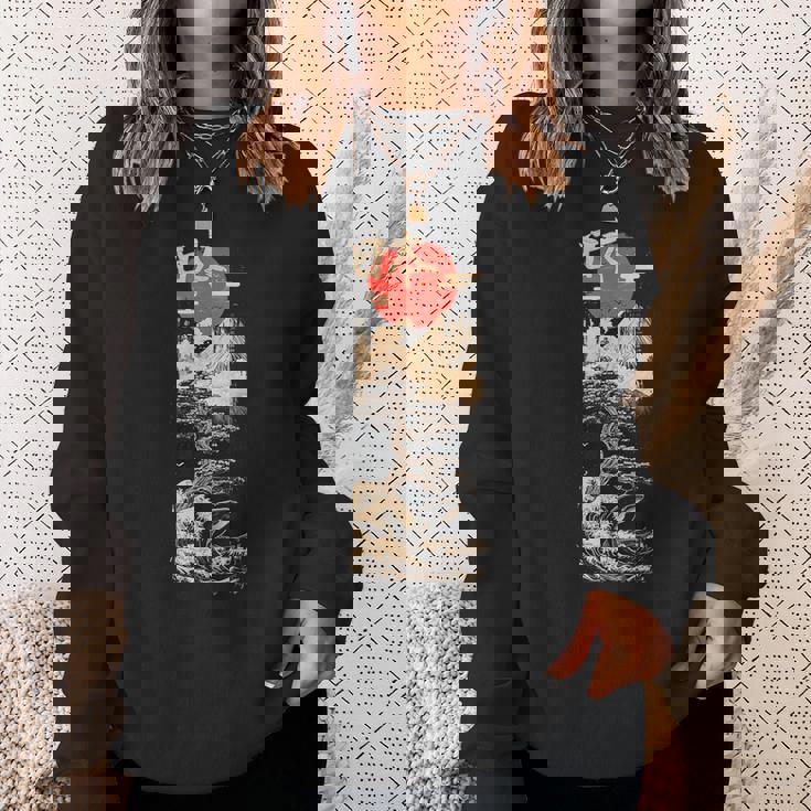 日本レトロヴェイパーウェイブ In Japan Grunge 90年代美学 スウェットシャツ 彼女への贈り物