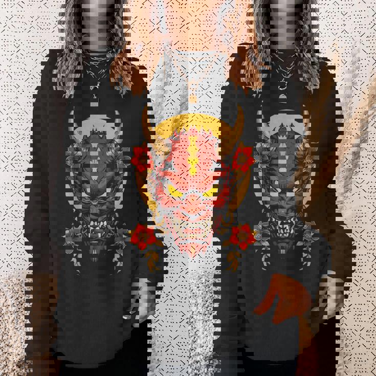 日本伝統マスク 歌舞伎 仮面 サムライマスク 東京 スウェットシャツ 彼女への贈り物