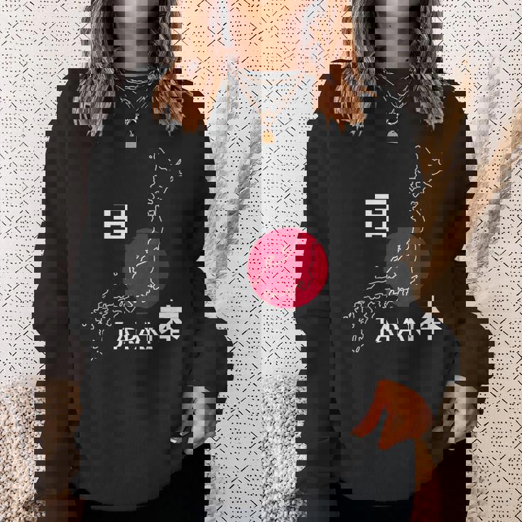日本地図日本の観光ギフト スウェットシャツ 彼女への贈り物