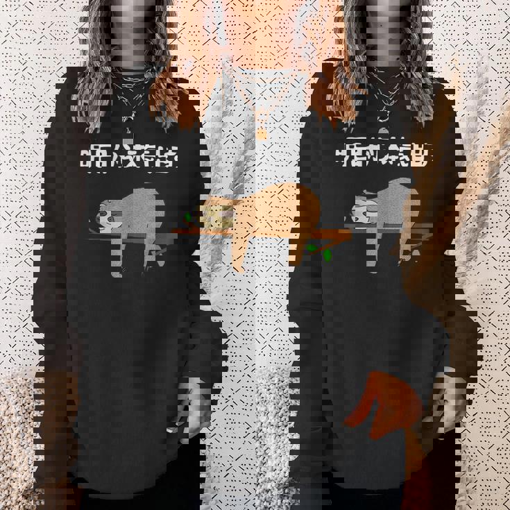 明日から本気出す 怠惰 ナマケモノ面白い スウェットシャツ 彼女への贈り物