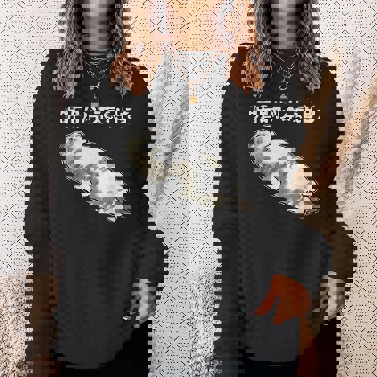 明日から本気出す 面白い猫のことわざ スウェットシャツ 彼女への贈り物