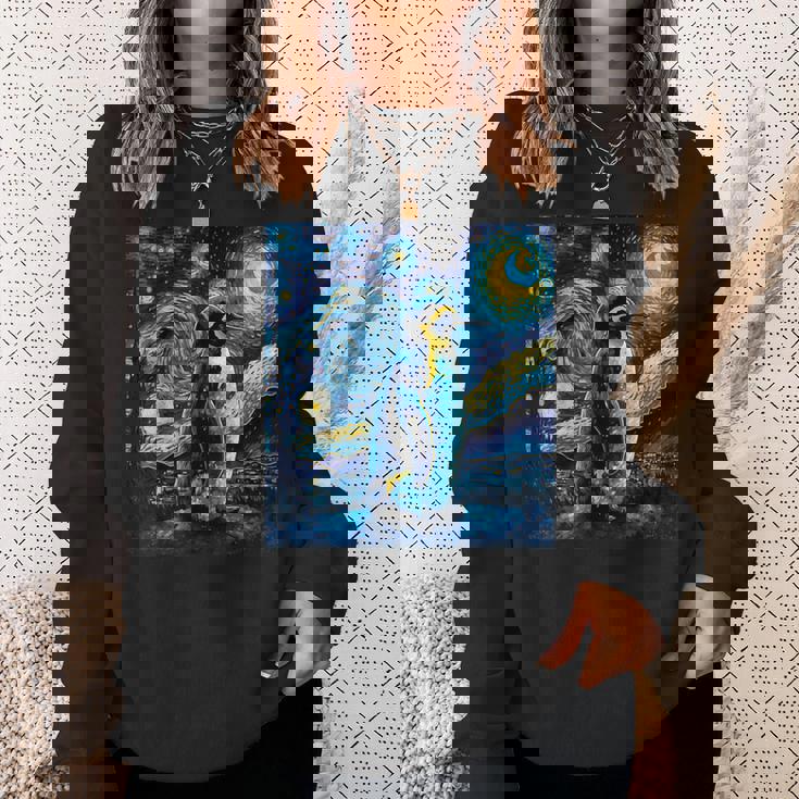 星月夜 ヴィンセント・ヴァン・ゴッホ 絵画 ペンギン スウェットシャツ 彼女への贈り物