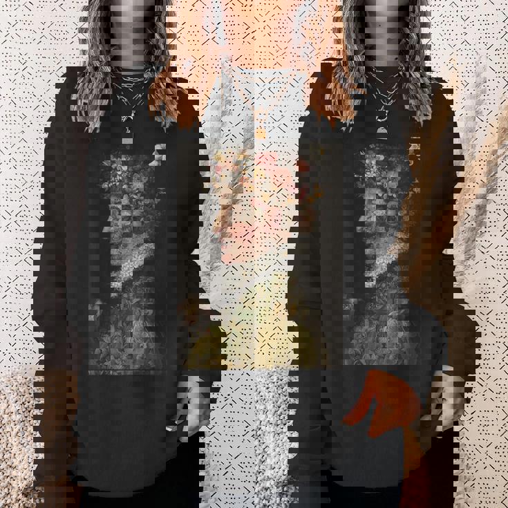 春のジュゼッペアルチンボルド絵画 スウェットシャツ 彼女への贈り物