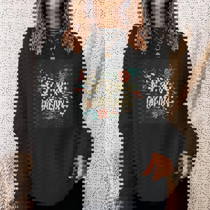 春の目覚めのスピーチデザインの面白いコスチューム。 スウェットシャツ 彼女への贈り物