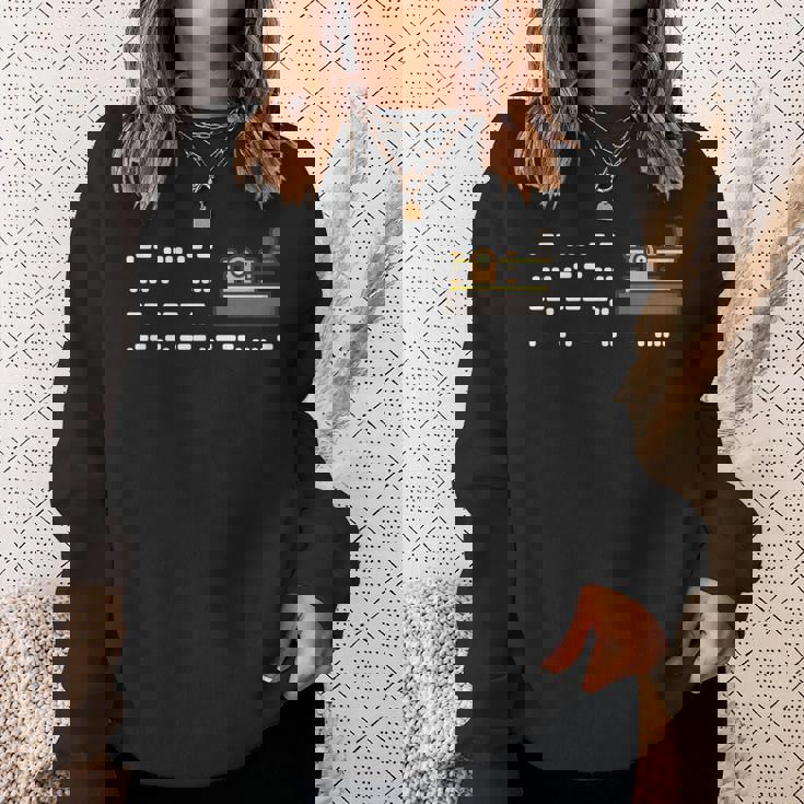 最初のモールス信号メッセージ-神は何を造ったのか スウェットシャツ 彼女への贈り物