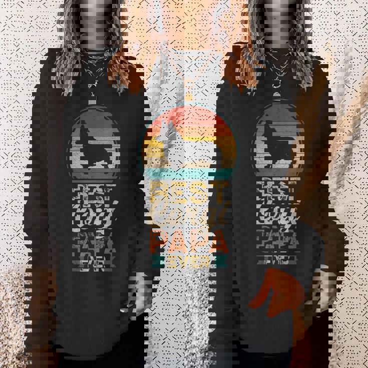 最高のコーギー・パパ、父の日 スウェットシャツ 彼女への贈り物