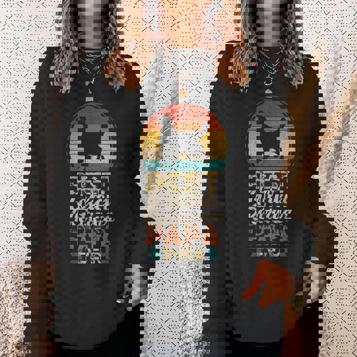 最高のゴールデンレトリバー・パパ、父の日 スウェットシャツ 彼女への贈り物