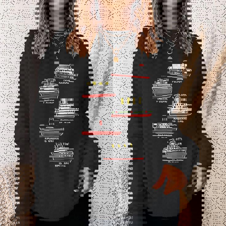 有名なクルーズ船 Rms タイタニック ブリタニック ポセイドン カルパチア スウェットシャツ 彼女への贈り物