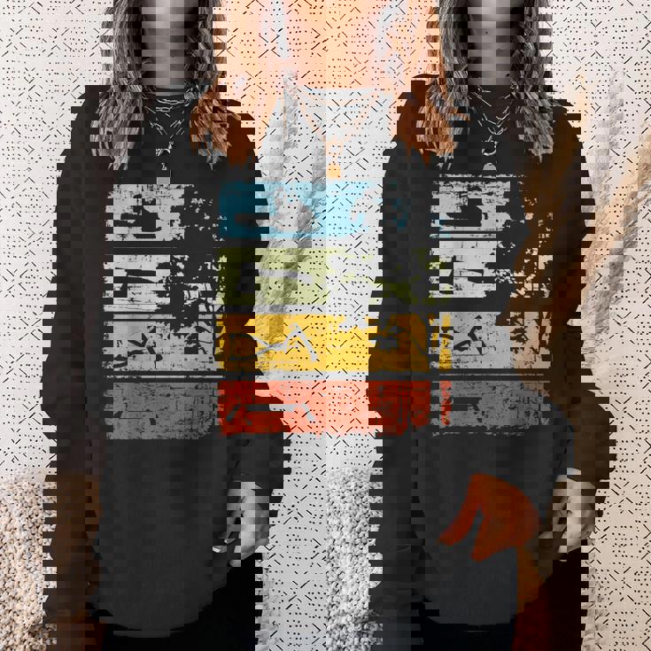 木こり ヴィンテージ チェーンソー 森林労働者 森林 スウェットシャツ 彼女への贈り物