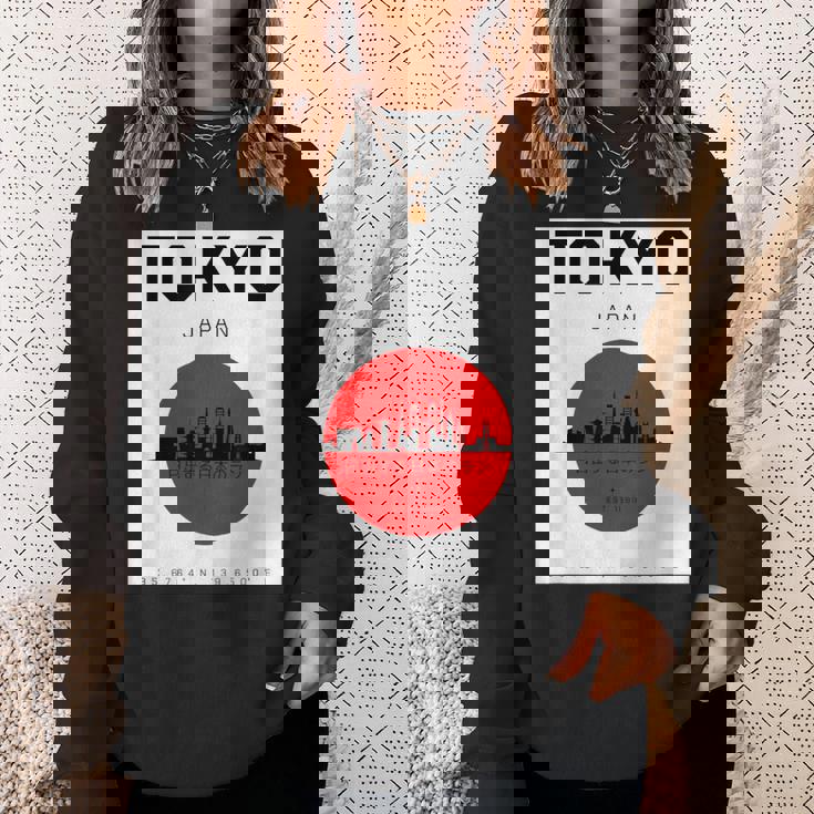 東京都 日本スタイル グラヒック 日本文化 スウェットシャツ 彼女への贈り物