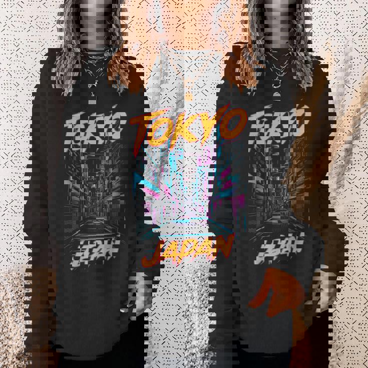 東京都 日本 アニメ スタイル 美的 芸術 アジアン 日本 スウェットシャツ 彼女への贈り物