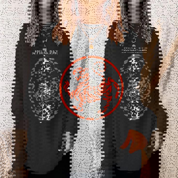 松濤館虎の漢字記号 武道空手道場 スウェットシャツ 彼女への贈り物