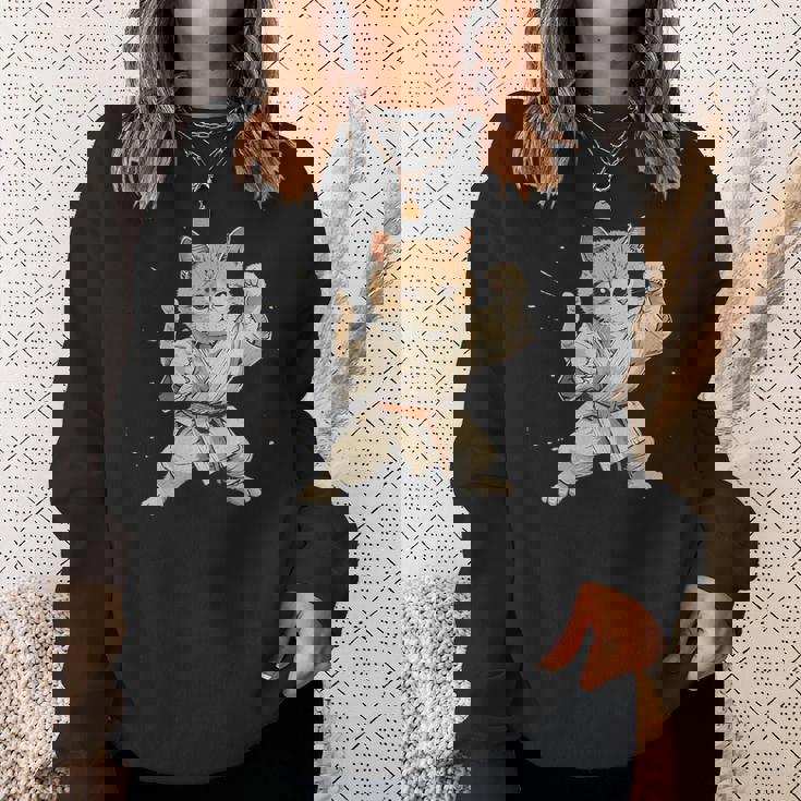 柔道猫 スウェットシャツ 彼女への贈り物