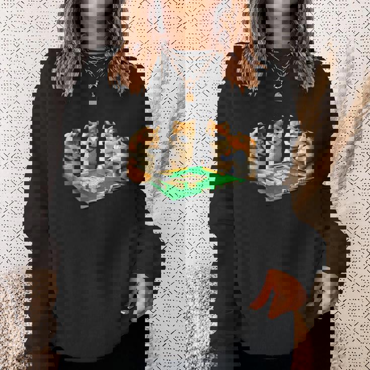 柴犬 イヌ 麻雀 面白いtシャツ 犬 文字入り メンズ おもしろ 面白い 服 おもしろグッズ ネタ 雀士 長袖tシャツ スウェットシャツ 彼女への贈り物