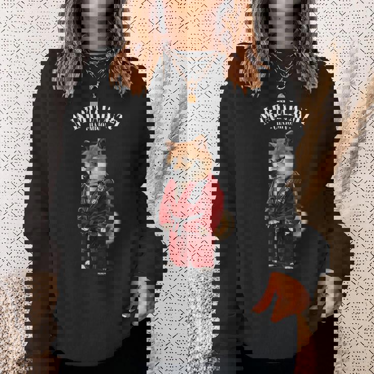 柴犬 柔道空手師 赤柔道師 スウェットシャツ 彼女への贈り物