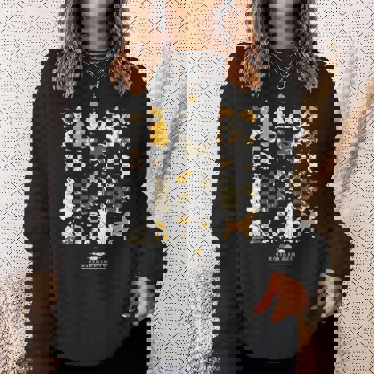 柴犬たくさん 大集合ver かわいい柴犬 柴犬 イラスト スウェットシャツ 彼女への贈り物