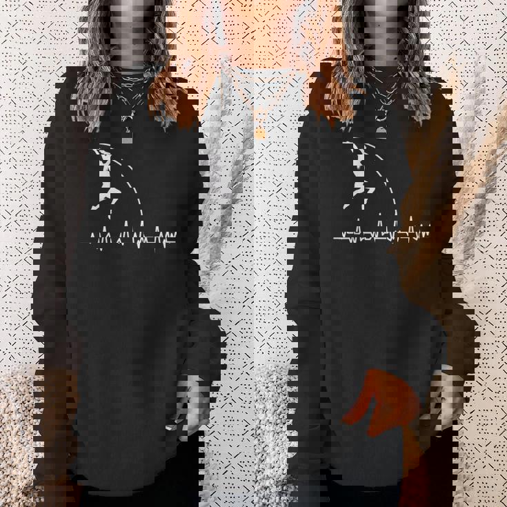 棒高跳び ハートビート スポーツ ガールズ スウェットシャツ 彼女への贈り物