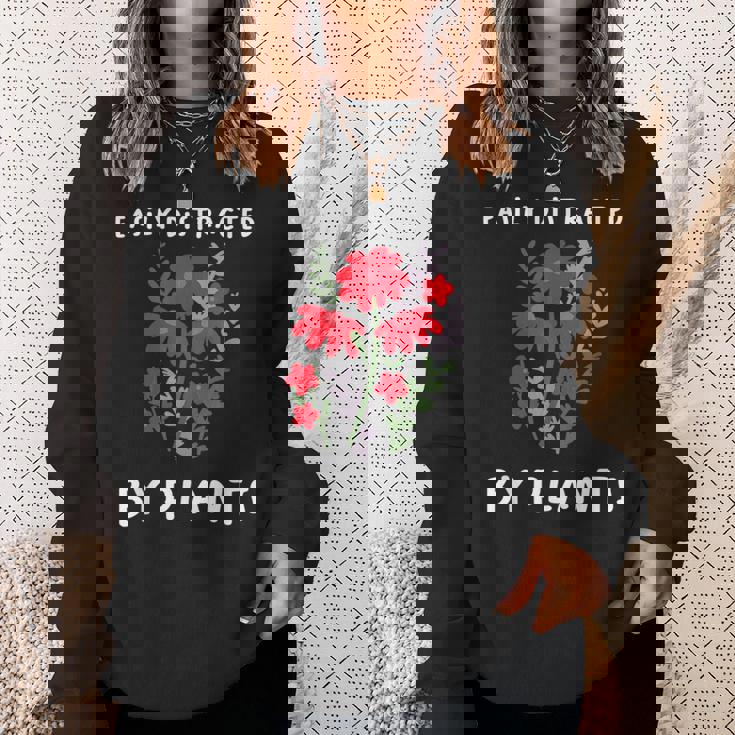 植物に気を取られがち 水やり 庭 鉢 ガーデナー スウェットシャツ 彼女への贈り物