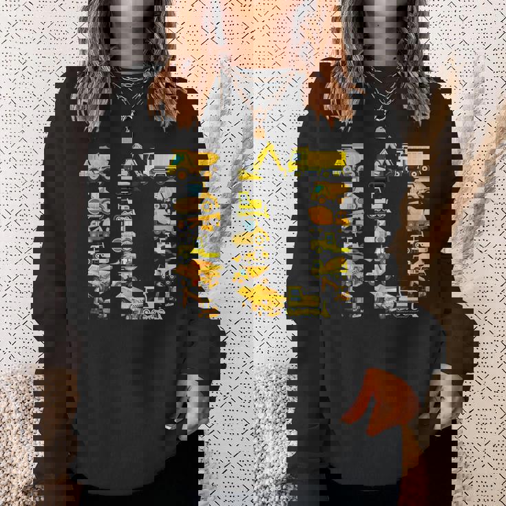 楽しい建設トラック 10歳の誕生日パーティー 男の子 10歳 スウェットシャツ 彼女への贈り物