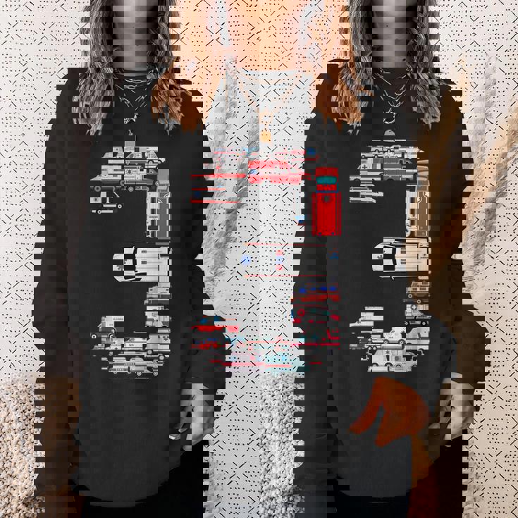 楽しい救急車 3歳の誕生日パーティー 男の子 3歳服 スウェットシャツ 彼女への贈り物