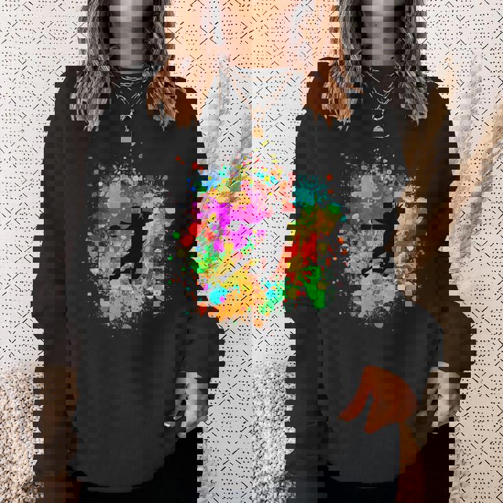 樹脂ボール付きのクールなハンドボールプレーヤー スウェットシャツ 彼女への贈り物