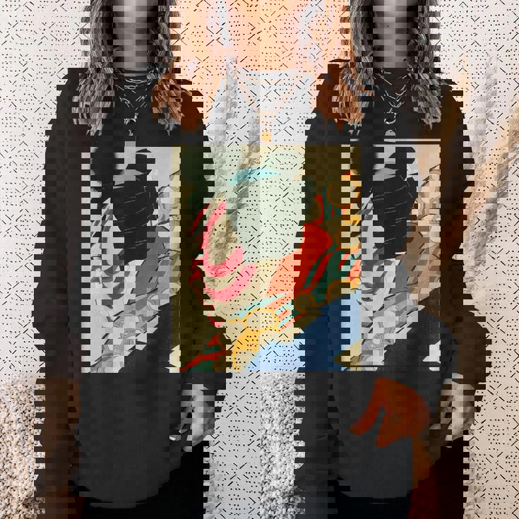 歌舞伎 かぶき 役者 日本美術 浮世絵 役者絵 名取春仙 七世松本幸四郎 梅王 スウェットシャツ 彼女への贈り物