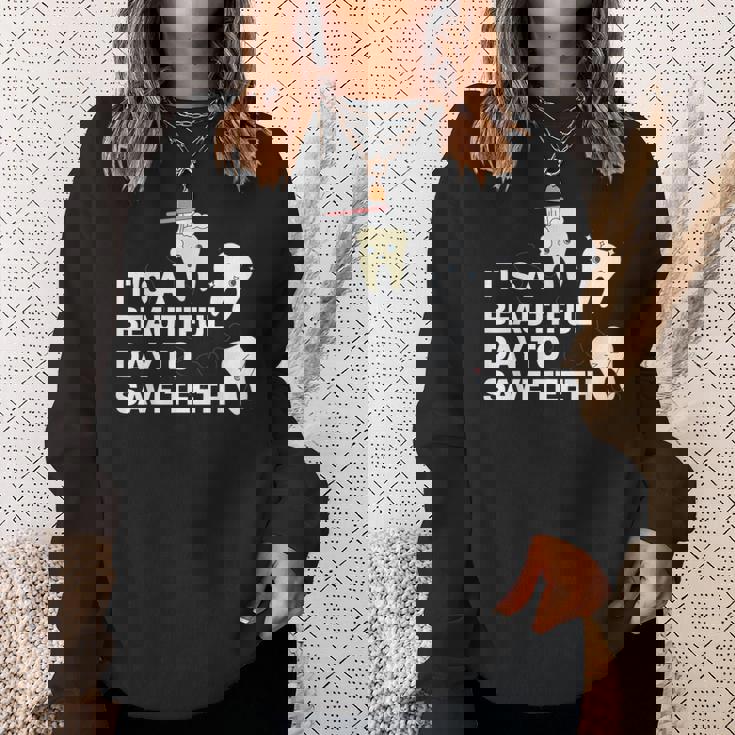 歯を救うには美しい日だ 歯医者 スウェットシャツ 彼女への贈り物