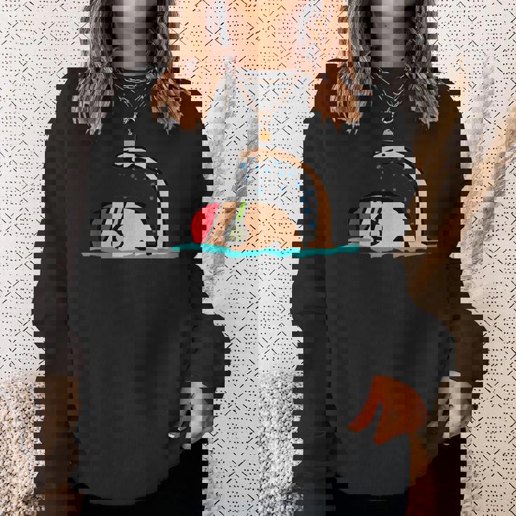 水泳。 スウェットシャツ 彼女への贈り物