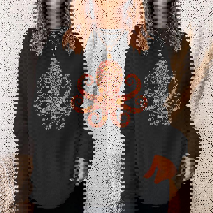 水玉タコtシャツ 楽しいオレンジ国際ドットデー スウェットシャツ 彼女への贈り物