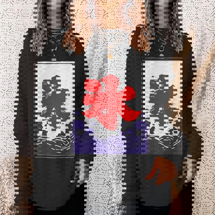 氷 のれん 夏（氷屋 かき氷）お祭り 夜店 漢字 文字 昭和レトロ 和柄 かわいい イラスト スウェットシャツ 彼女への贈り物