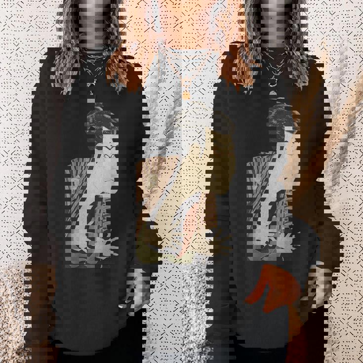 浮世絵 写楽 日本人俳優 大谷鬼治 レトロプリントシャツ スウェットシャツ 彼女への贈り物