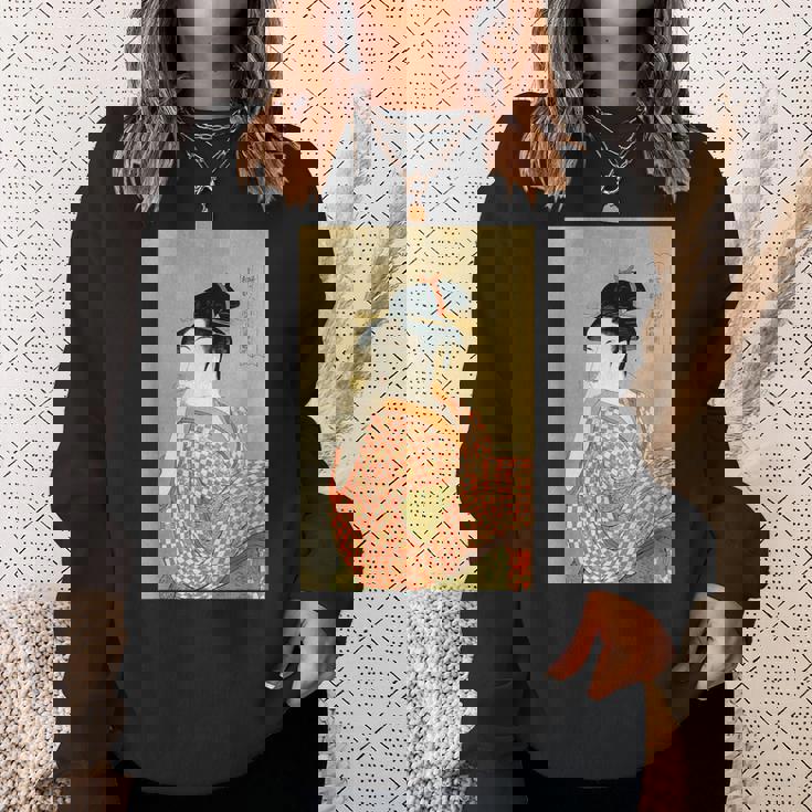 浮世絵デザイン『喜多川歌麿』アート 美術 日本画 グッズ スウェットシャツ 彼女への贈り物