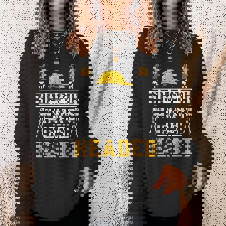 測量士 常に平常心 土地家屋調査士 土地家屋調査士 スウェットシャツ 彼女への贈り物