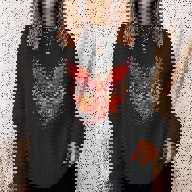 炎 フェニックス 鳥 若返り 神話 鳥 鳳凰 ライジング スウェットシャツ 彼女への贈り物