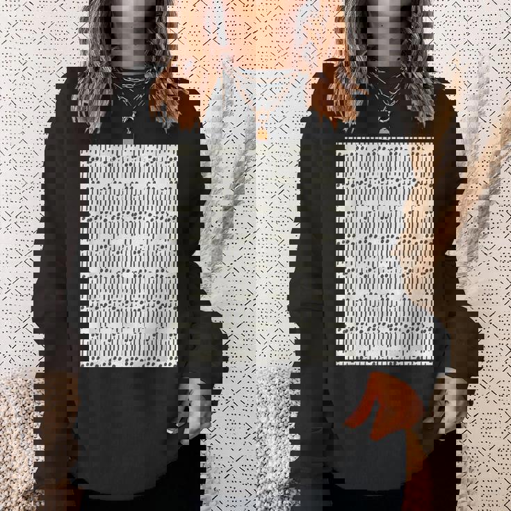 点と線 白 黒 スウェットシャツ 彼女への贈り物