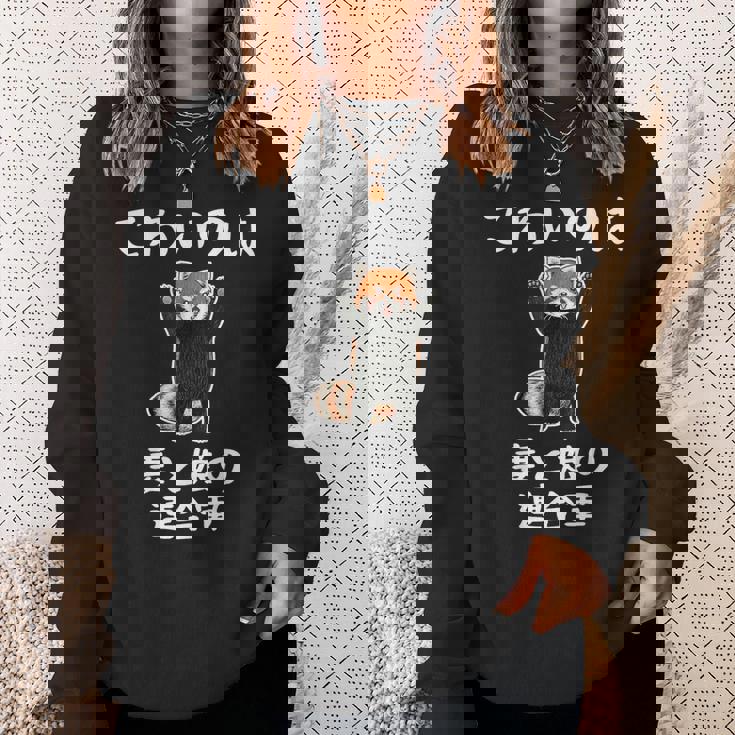 父の日 2025 レッサーパンダ【 こわいのは 妻と娘の 連合軍 】 おもしろ スウェットシャツ 彼女への贈り物