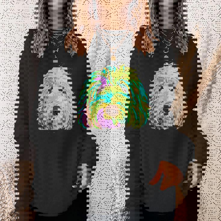 犬 カラフル ラブラドゥードル スウェットシャツ 彼女への贈り物