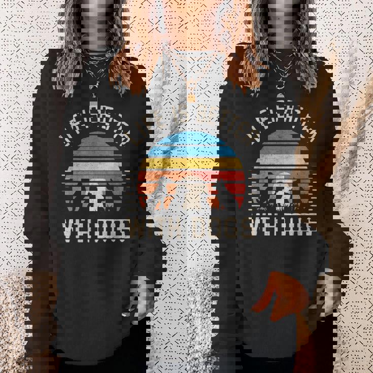 犬と一緒に暮らすのは スウェットシャツ 彼女への贈り物