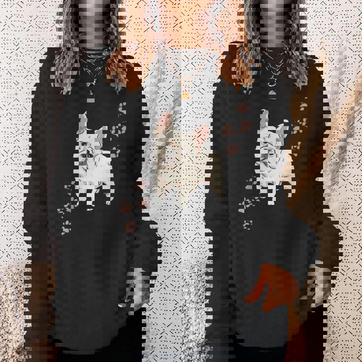 犬のプリントとフレンチブルドッグのグラフィック フレンチブルドッグ スウェットシャツ 彼女への贈り物