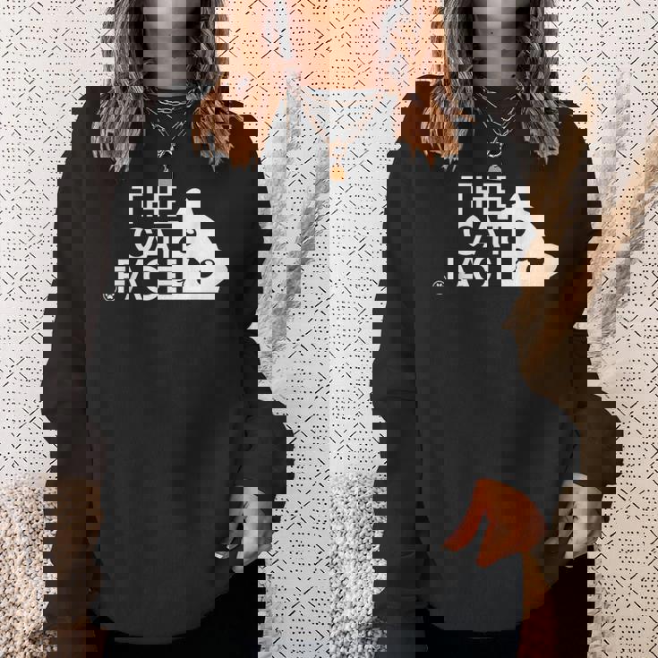 猫の顔 猫デザイン スウェットシャツ 彼女への贈り物