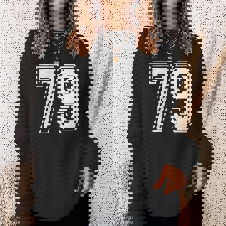 番号 79インチ ホワイト スウェットシャツ 彼女への贈り物