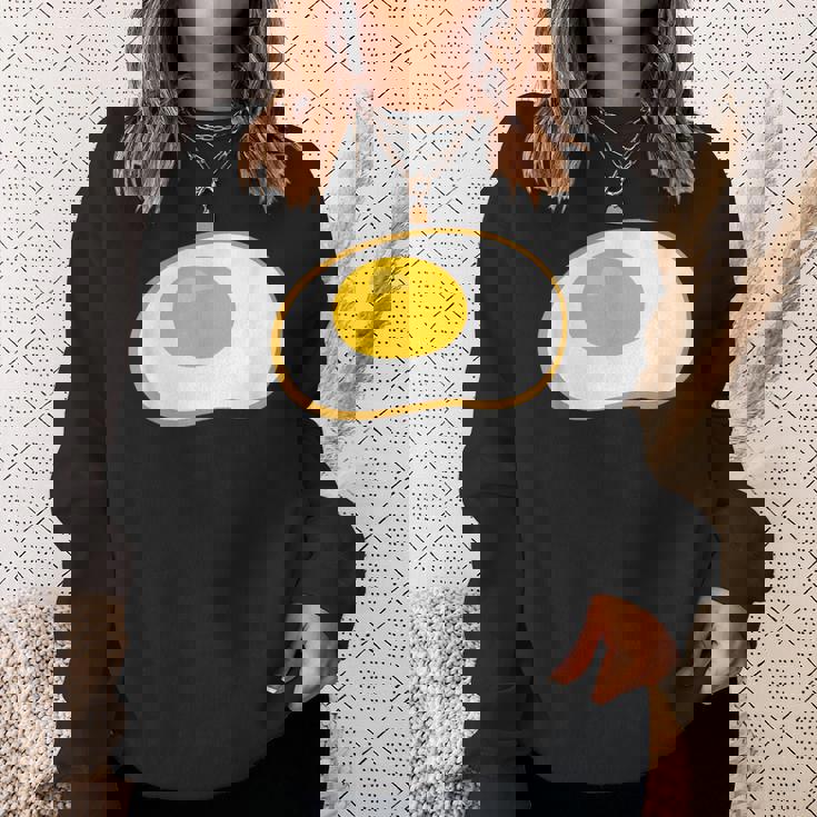 目玉焼き 漫画 カワイイ オタク ブランチ 料理 面白い スウェットシャツ 彼女への贈り物