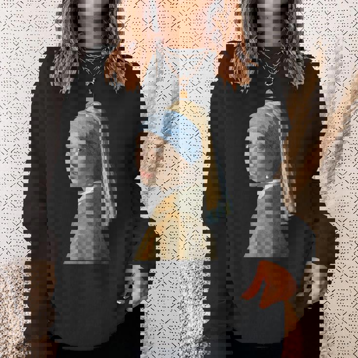 真珠の耳飾りの少女／フェルメール（切り抜き）【世界の名画】Johannesermeer 青いターバン 美術館アート スウェットシャツ 彼女への贈り物