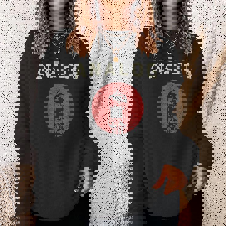 真空管 アンプ アナログ ヴィンテージ レトロ 80年代 スウェットシャツ 彼女への贈り物