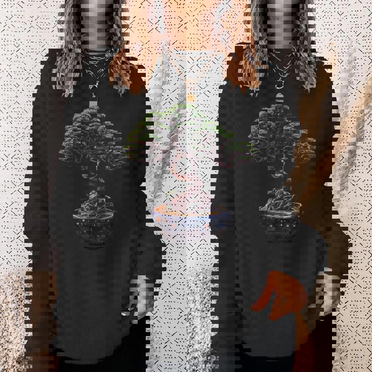 神秘的な盆栽の木 スウェットシャツ 彼女への贈り物