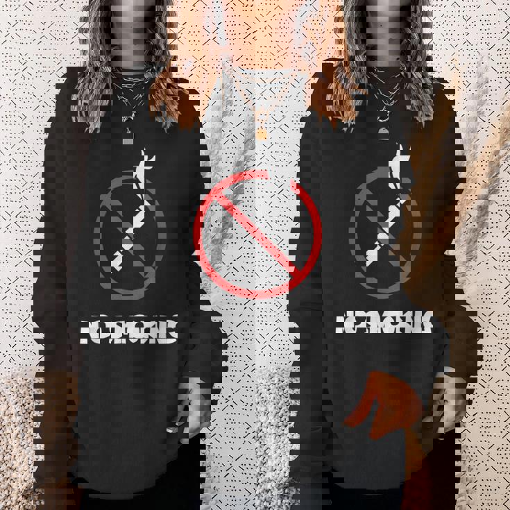 禁煙タバコ禁煙 スウェットシャツ 彼女への贈り物