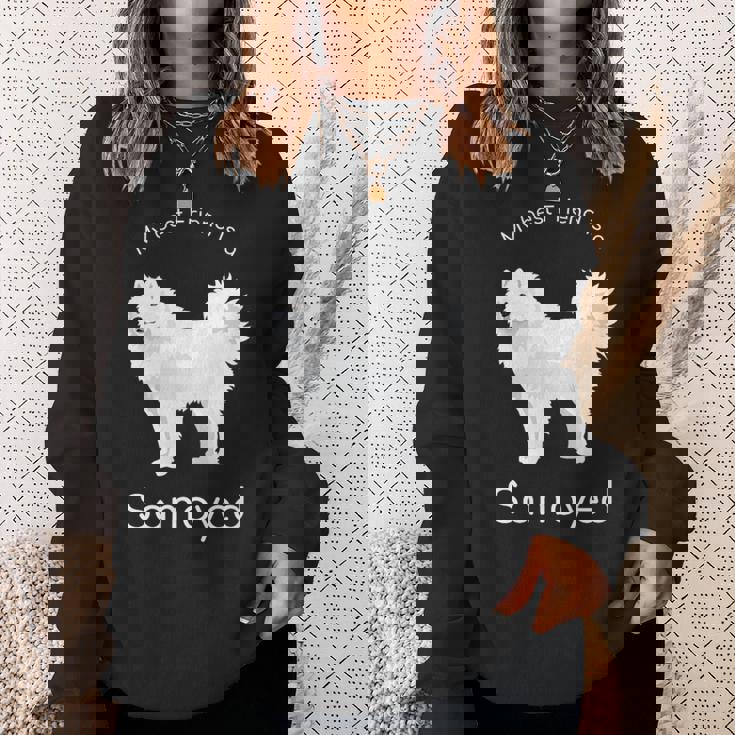 私の親友はサモエドです スウェットシャツ 彼女への贈り物